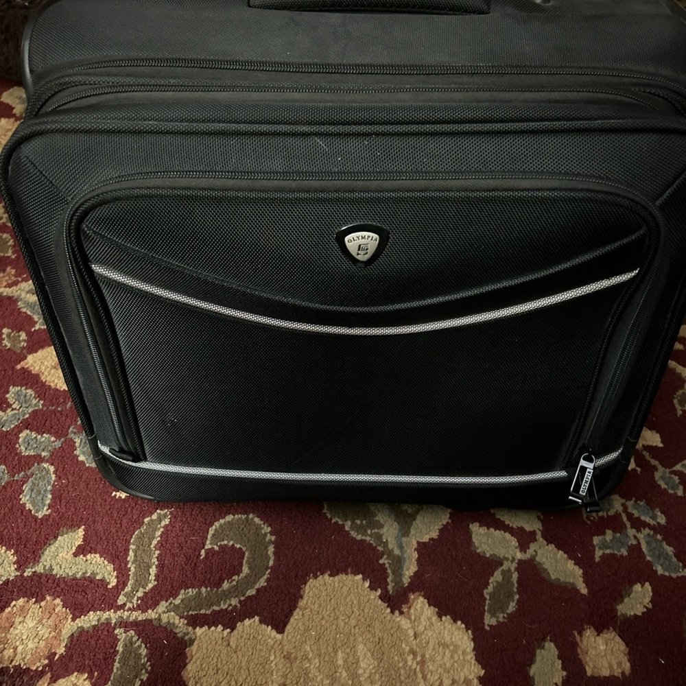 Black Underseat luggage Carry-On Travel Bag with Front Organizer Pocket